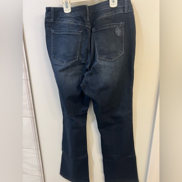 Laurie Felt Patch Pocket baby bell silky jeans size Large NWT - Picture 2 of 4